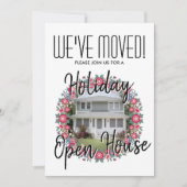 引っ越し祝いパーティーホリデーオープンハウスパーティの招待状 シーズンカード (正面)