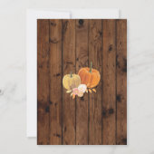 引っ越し祝いパーティーホームスイートホーム秋パンプキン招待状 招待状 (裏面)