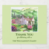 引っ越し祝いパーティーリダル山ウィリアムワーズワースハウス スパークリングワインラベル (シングルラベル)