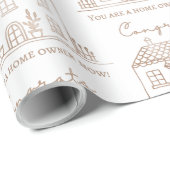 引っ越し祝いパーティー包装紙 ラッピングペーパー (ロールコーナー)