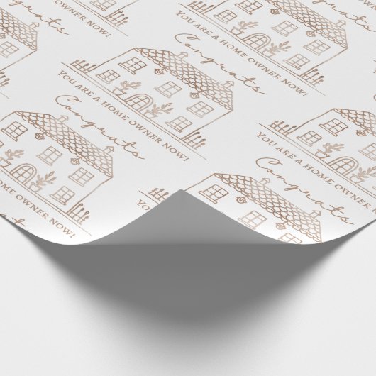 引っ越し祝いパーティー包装紙 ラッピングペーパー (角)