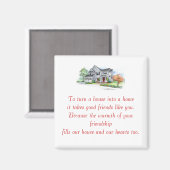 引っ越し祝いパーティー好意ギフトマグネット1 マグネット (正面/裏面)