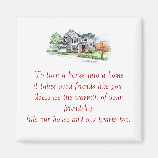 引っ越し祝いパーティー好意ギフトマグネット1 マグネット (正面)