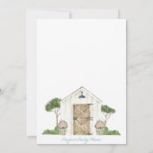 引っ越し祝いパーティー招待状 招待状 (裏面)