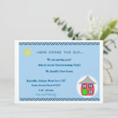 引っ越し祝いパーティー招待状 招待状 (スタンド正面)