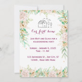 引っ越し祝いパーティー招待状 招待状 (正面)