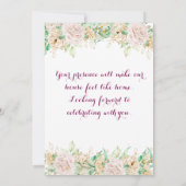 引っ越し祝いパーティー招待状 招待状 (裏面)