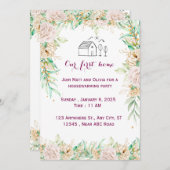 引っ越し祝いパーティー招待状 招待状 (正面/裏面)