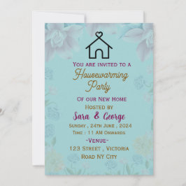 引っ越し祝いパーティー招待状 招待状