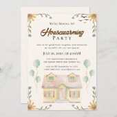 引っ越し祝いパーティー招待 招待状 (正面/裏面)