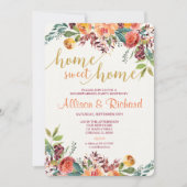 引っ越し祝いパーティー招待、秋田舎フローラ招待状 招待状 (正面)