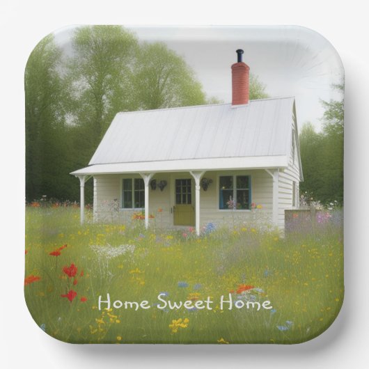 引っ越し祝いパーティー紙プレート ペーパープレート (正面)