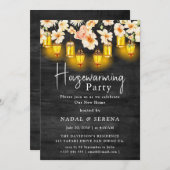 引っ越し祝いパーティー素朴パーティーホームスウィートホーム 招待状 (正面/裏面)