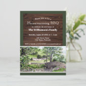 引っ越し祝いパーティー素朴ファームハウス近くのティルミヤ 招待状 (スタンド正面)