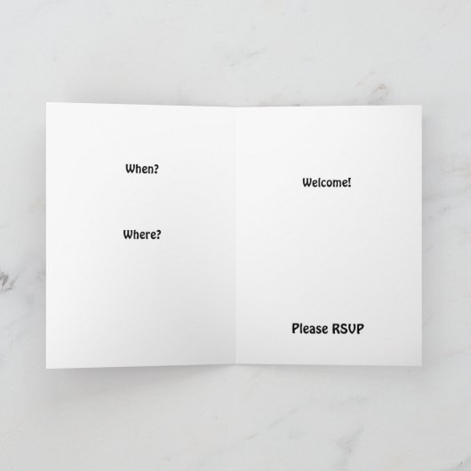 引っ越し祝いパーティー2のパーティの招待状 招待状 (内部)