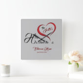 引っ越し祝いパーティー スクエア壁時計 (ホーム)