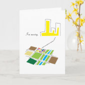 引っ越すよ。 カード (黄色い花)