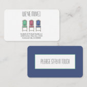 引っ越シンプルし発表ミニマリカラフルスト エンクロージャーカード (正面/裏面)