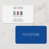 引っ越モダンしのお知らせをお知らせしまミニマルす エンクロージャーカード (正面/裏面)