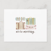 引エレガント越し中の水彩スーツケース ポストカード (正面)