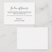 引シンプルきエレガントに代わる ノートカード (正面/裏面)