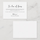 引シンプルきエレガントに代わる ノートカード (正面/裏面)