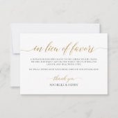 引フェイクきエレガントに代わる金ゴールド ノートカード (正面)