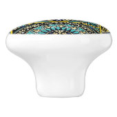 引出しタラベラタイル画像ターコイズブルー セラミックノブ (側面)