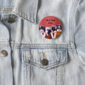 引出しボタンのボーダーコリーの子犬 缶バッジ (インサイチュ)