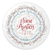 引出し/キャビネットのノブ-ジェーンAustenの時代劇 セラミックノブ (正面)