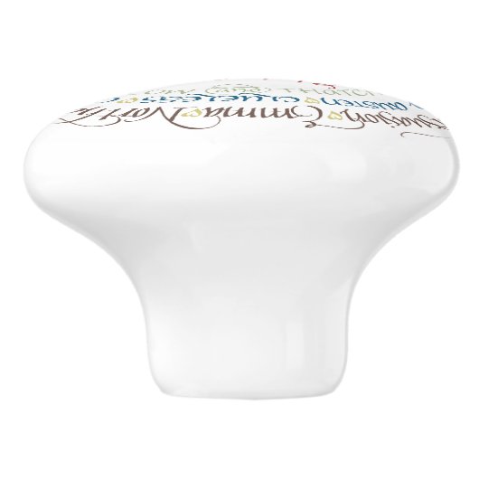 引出し/キャビネットのノブ-ジェーンAustenの時代劇 セラミックノブ (側面)