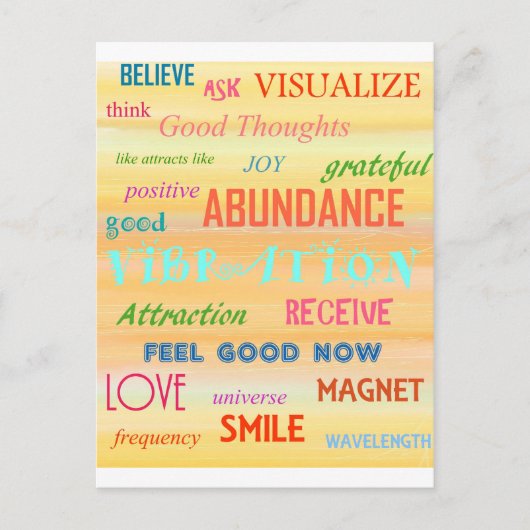 引力の法則 ポストカード (正面)