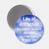 引力の磁前向き石考えの法則 マグネット (正面/裏面)