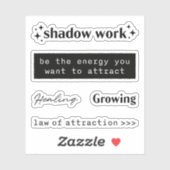 引力引用文 シール (シート)