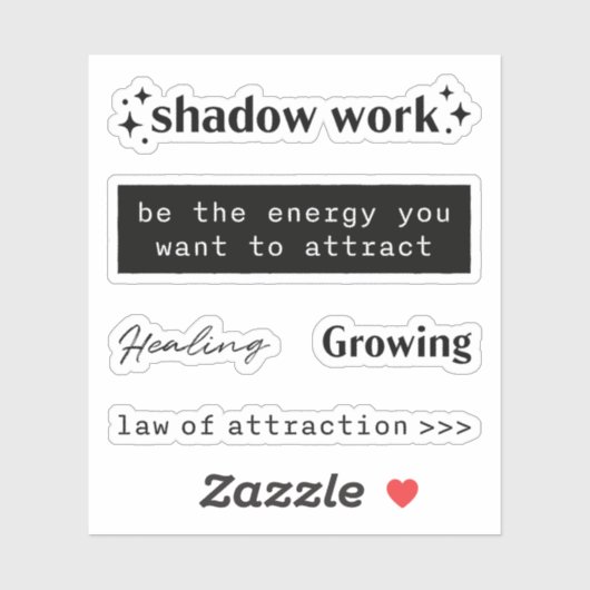 引力引用文 シール (シート)