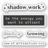 引力引用文 シール (正面)