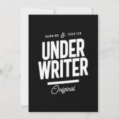 引受人の役職のギフト 招待状 (正面)