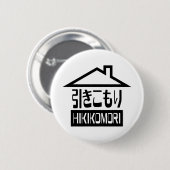 引子森引きこもりリク日本のラス 缶バッジ (正面&裏面)