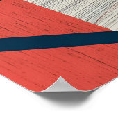 引張り線：モダン抽象芸術影響 ポスター (角)