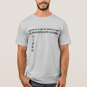 引数を取る方法を以下に示す Tシャツ (正面)
