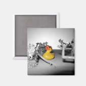 '引数!怪物どもめ!」 ゴム製ダック磁石 マグネット (正面/裏面)