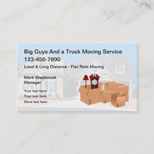 引最高の越し業務用名刺 名刺 (正面)