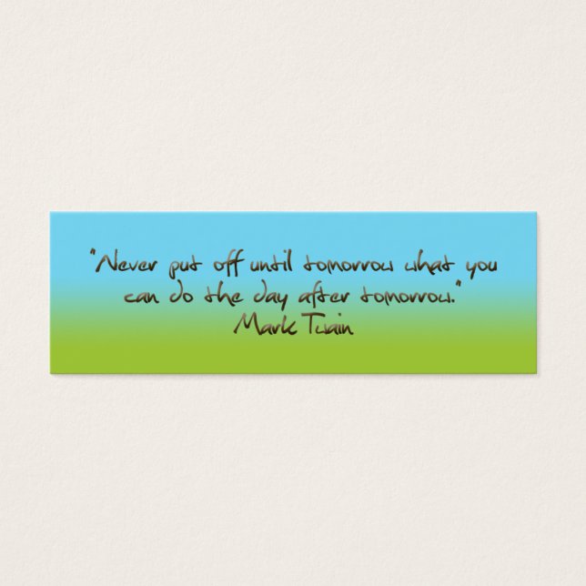 引用ユーモアのあるブックマーク (正面)