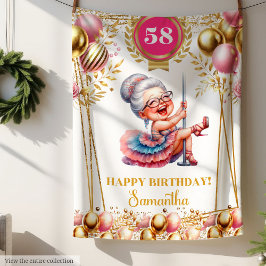 引用文おもしろいおばあちゃん毛布ギフトパーソナライズされたセット フリースブランケット