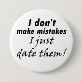 引用文おもしろいことわざボタンは彼女のためのおもしろいギフトをジョーク 缶バッジ (正面)