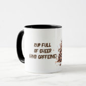 引用文おもしろいとコーヒー豆の木のクリスマス マグカップ (正面左)