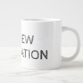 引用文おもしろいの定義を開始するインスタントジョーク! ジャンボコーヒーマグカップ (右)