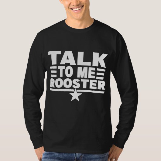 引用文おもしろいの皮肉なことわざが私のRooster Thに話す Tシャツ (正面)