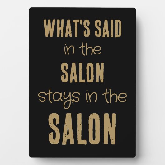 引用文おもしろいのwhatsはサロン金ゴールドブラックで言った フォトプラーク (正面)