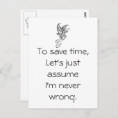 引用文おもしろいはがき ポストカード (正面/裏面)